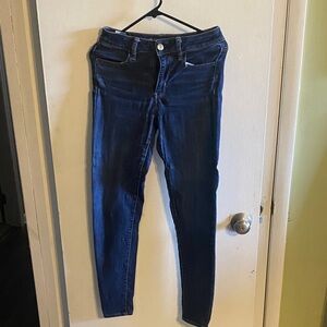 American Eagle Outfitters Dark Blue Skinny Jeans
